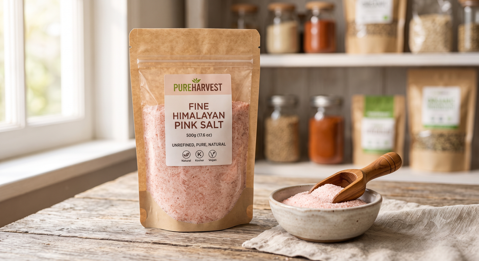 PureHarvest Fine Himalayan Pink Salt